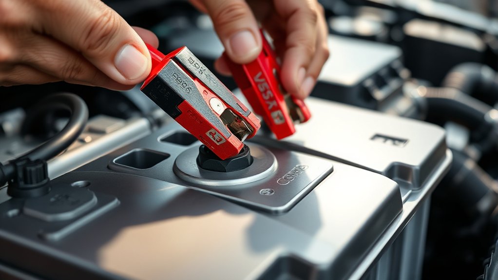 battery charger hookup steps