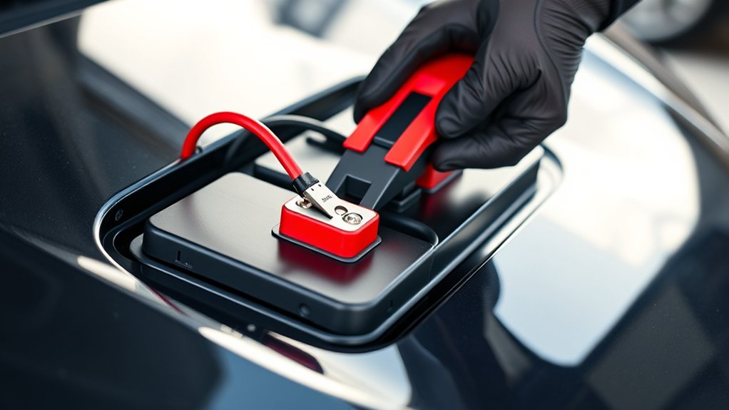 battery charging car guide steps