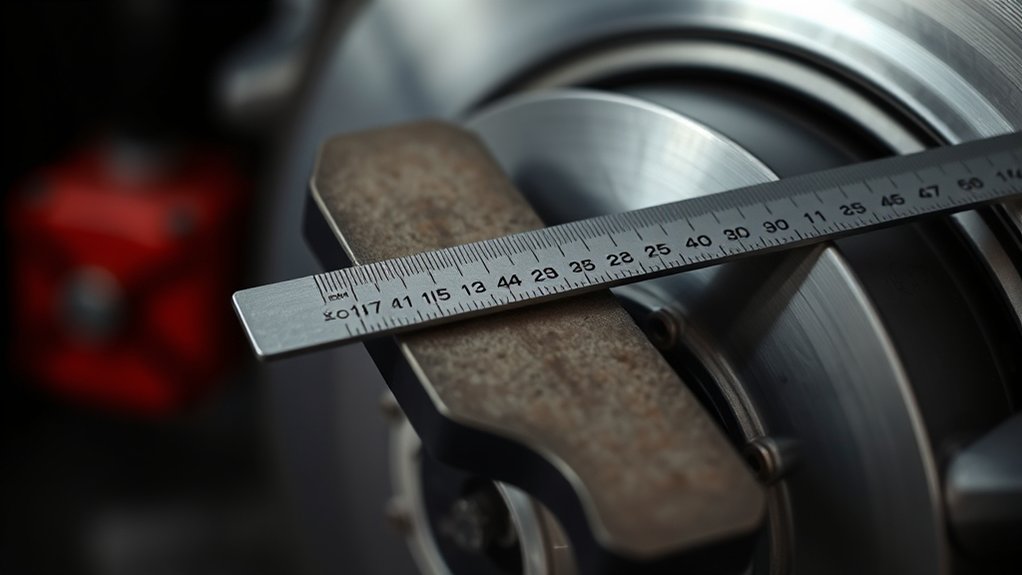 brake pad thickness in millimeters