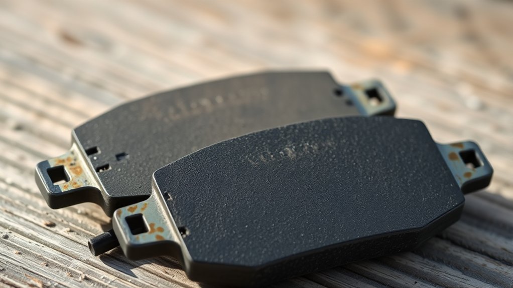 brake pads appearance and shape