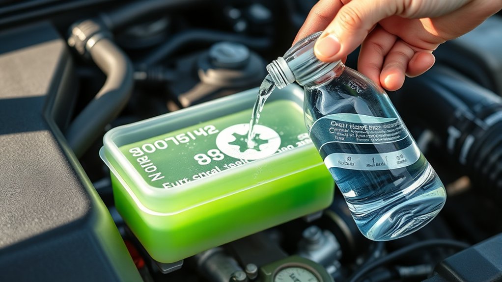 can i add water coolant tank