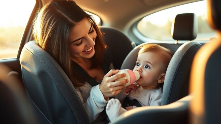 can you feed baby in car seat
