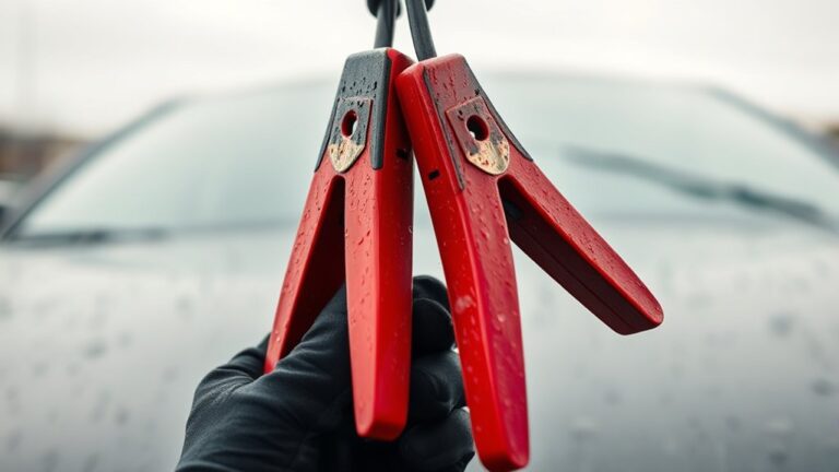 can you use jump cables in rain