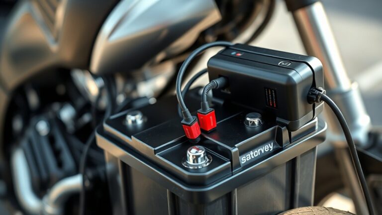 charging motorcycle battery with charger