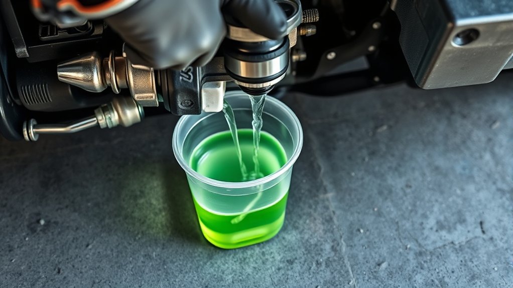 drain coolant system safely and completely