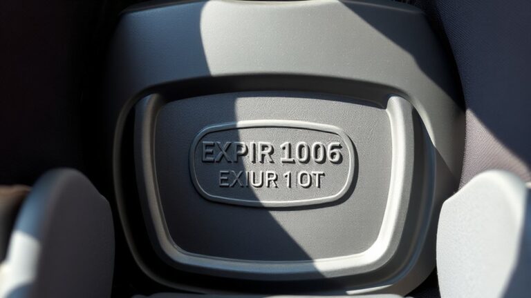 expiration date on a car seat location