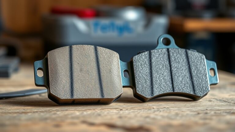front and rear brake pads differ
