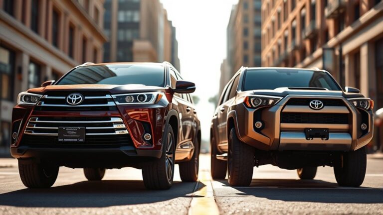 highlander vs 4runner size comparison