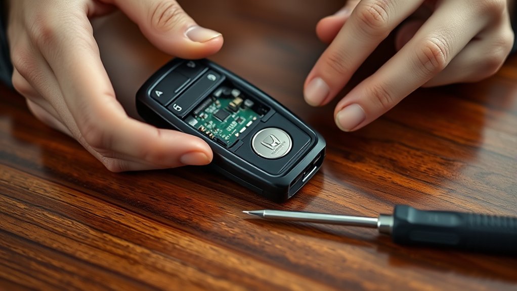 honda key fob battery replacement guide