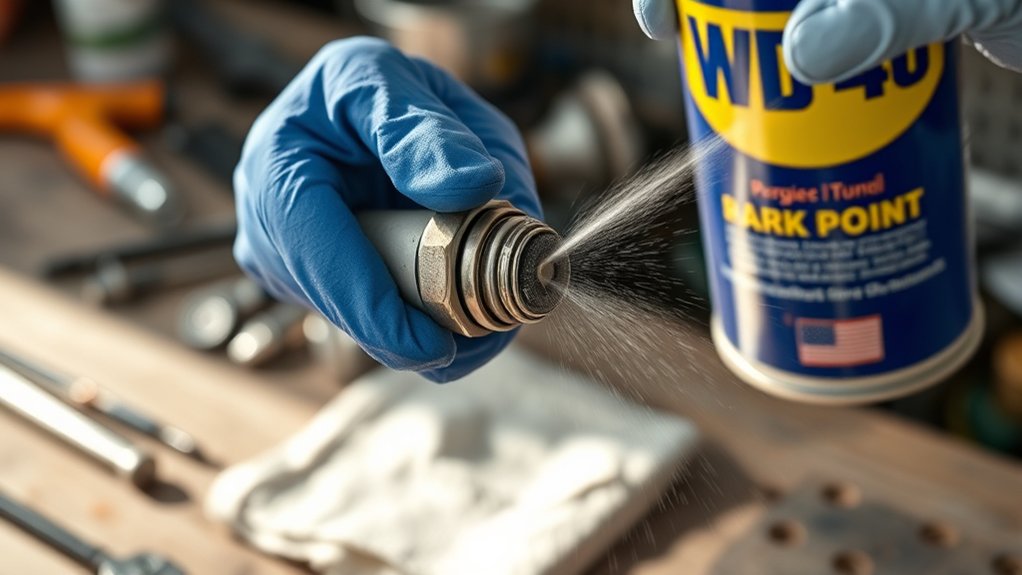 how to clean spark plugs with wd 40