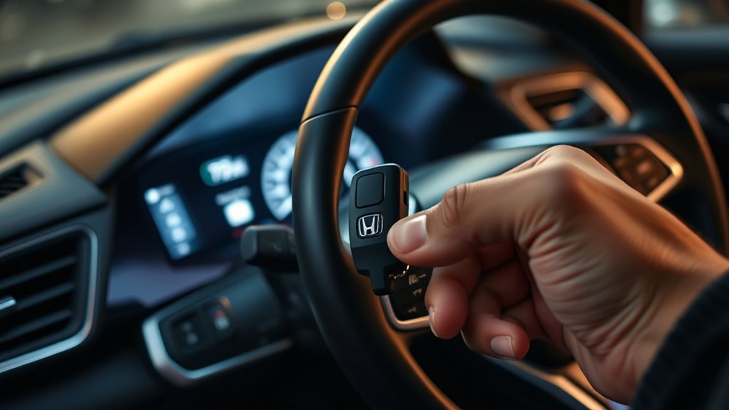 how to start cr v key fob