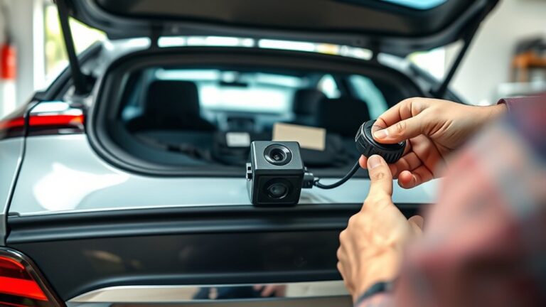 installing a car rearview camera