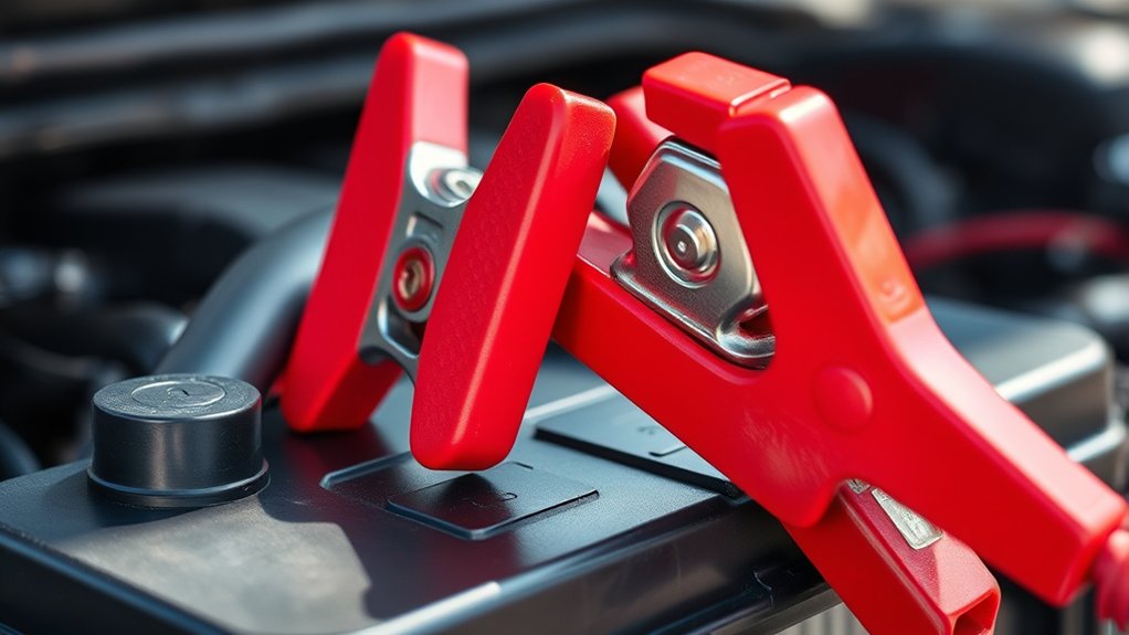 is the red cable positive