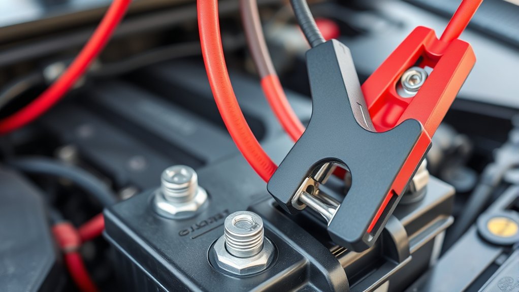 jumpstart car with proper cables orientation