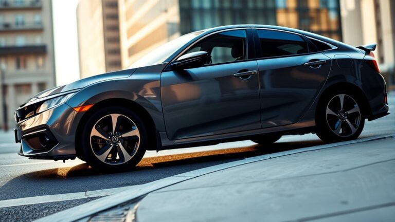 length of honda civic car model