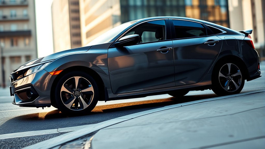 length of honda civic car model