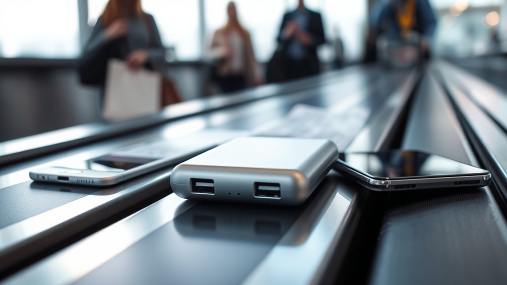 portable battery charger on plane allowed