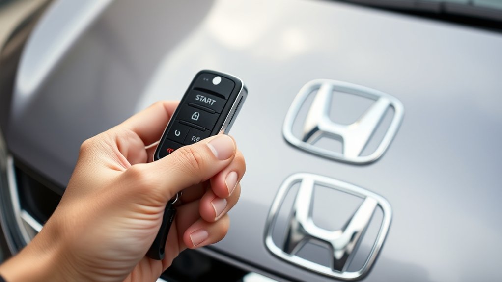 remote start honda instructions brief