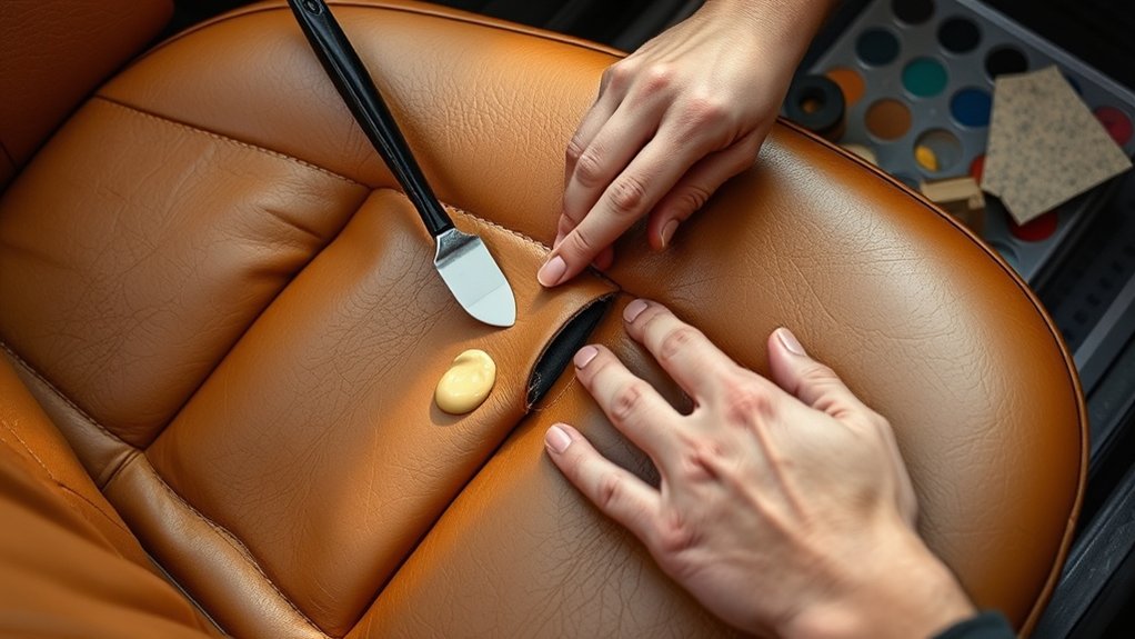 repair ripped leather car seat repair guide