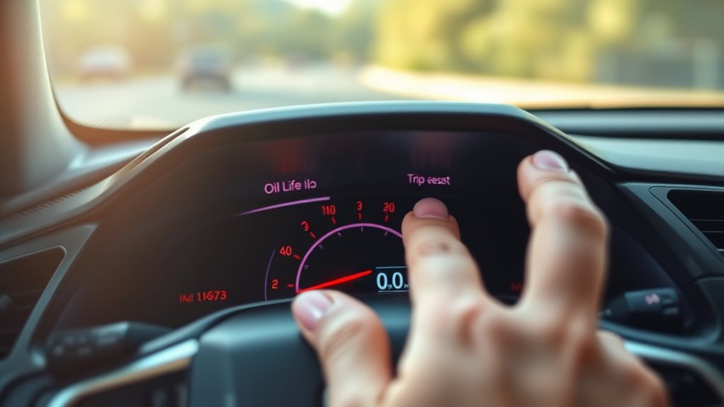 reset oil life on honda civic