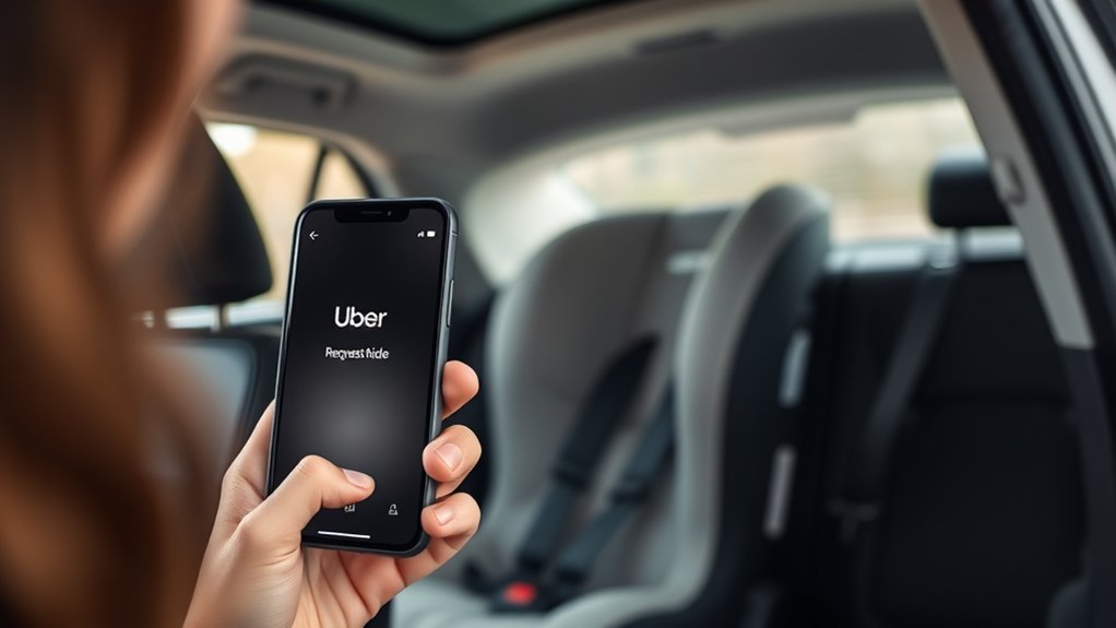 uber ride with car seat request
