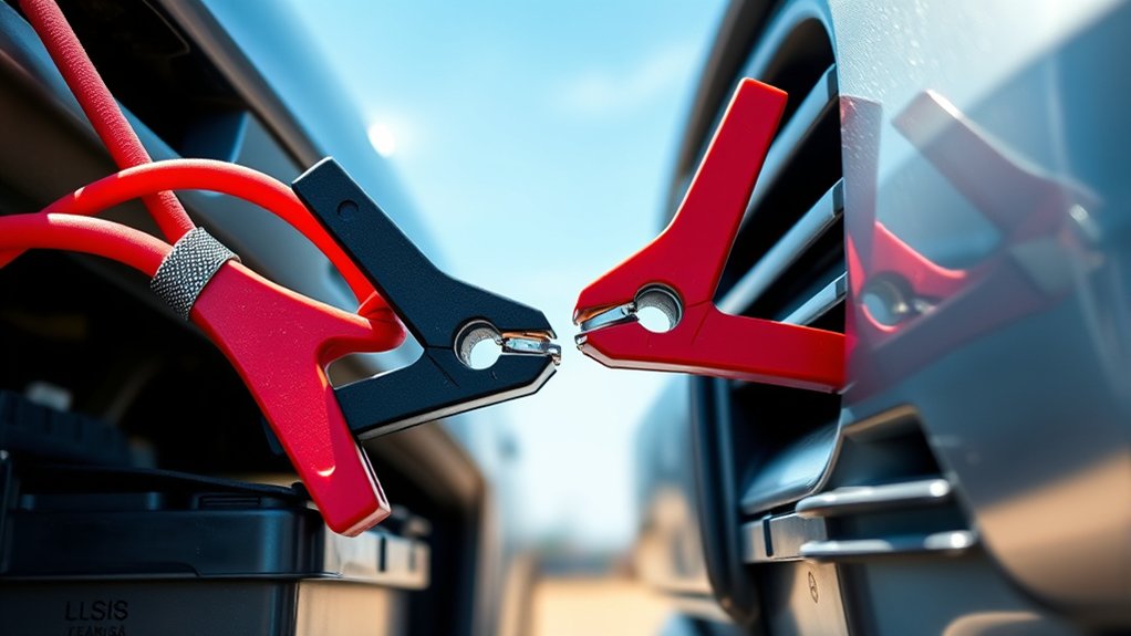 where to clamp jumper cables