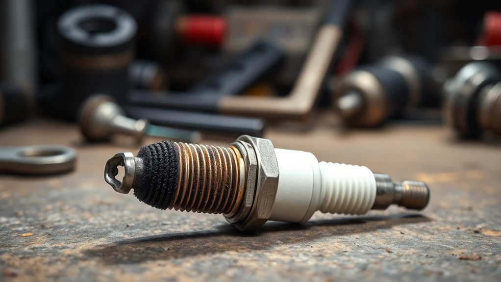 why are my spark plugs black