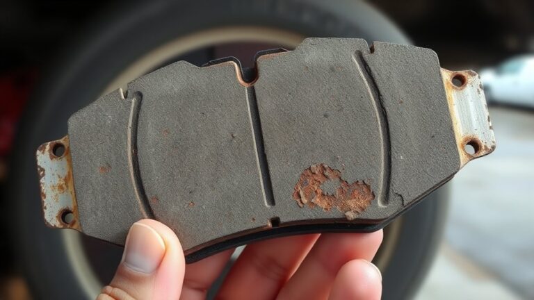 worn brake pads appearance