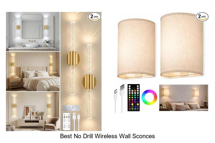 Top 12 Best No Drill Wireless Wall Sconces You’ll Love!