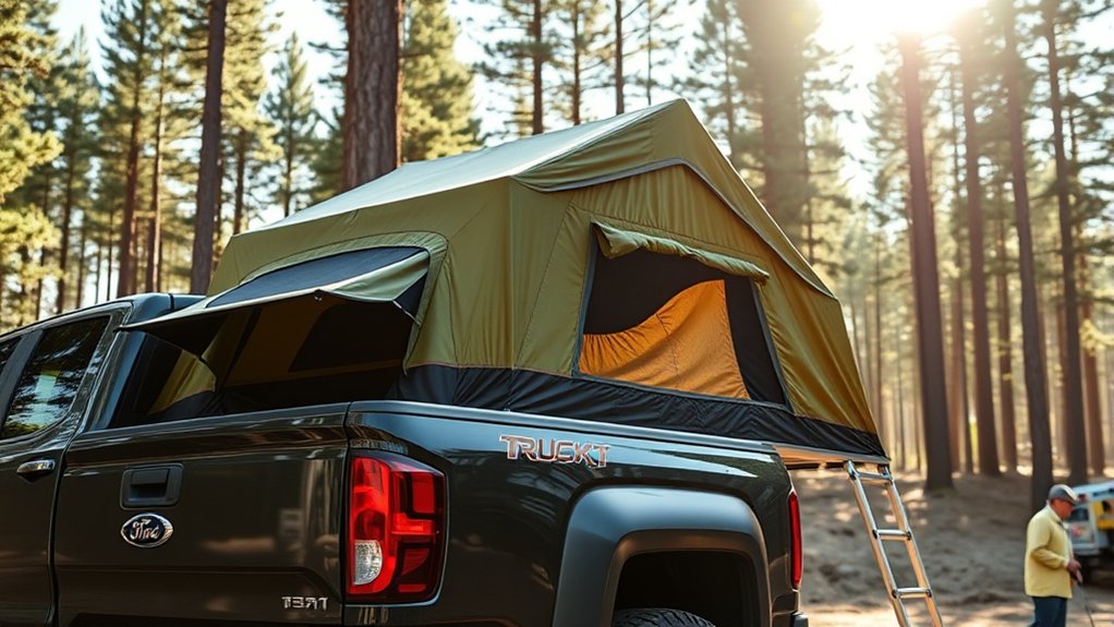 can you use truck tent
