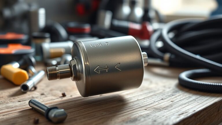 direction for fuel filter orientation