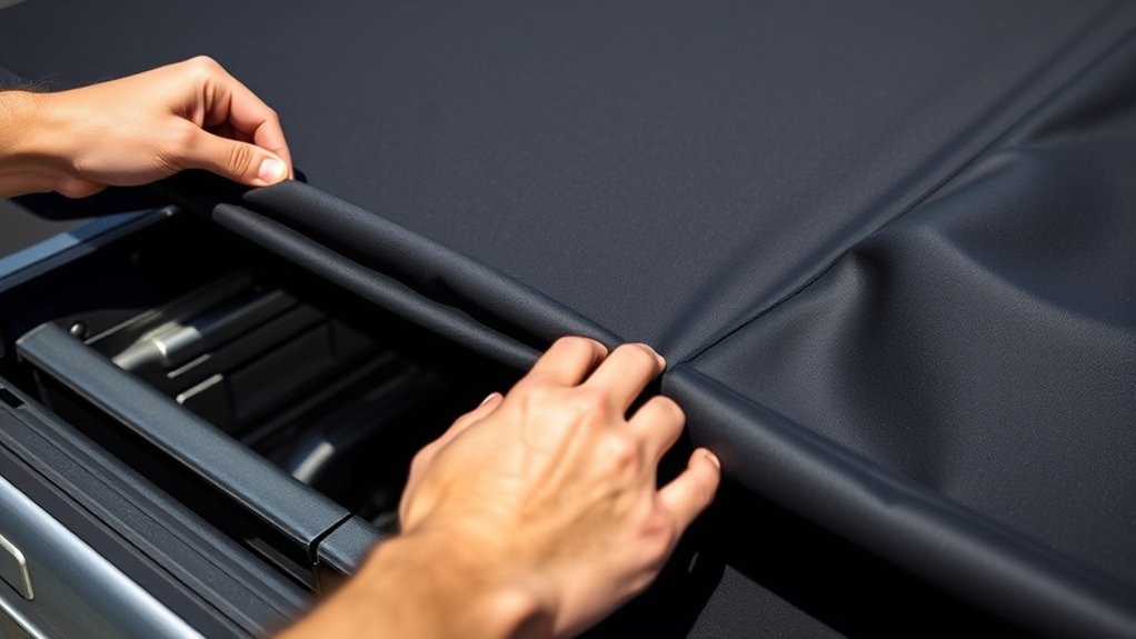how to tighten tonneau cover