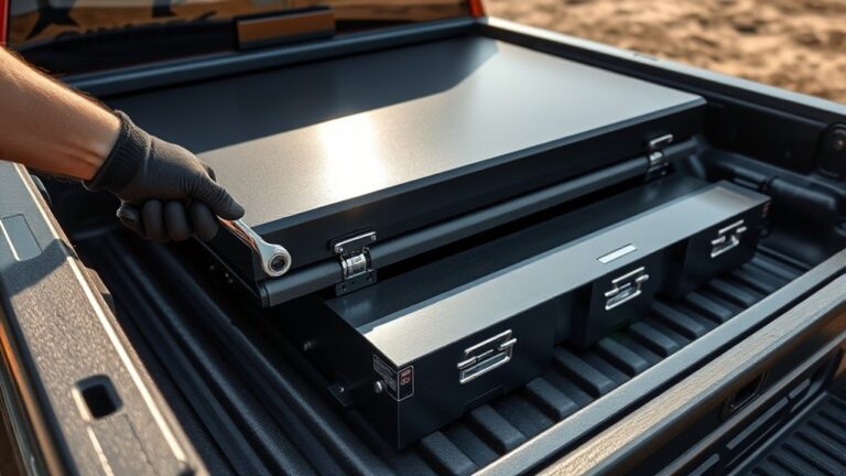 install tonneau cover with toolbox