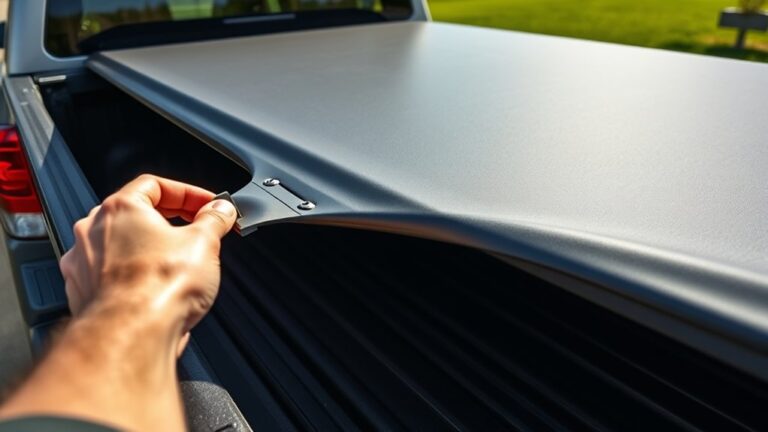 installing tonneau cover with bed liner