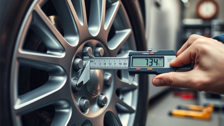 measuring wheel lug pattern