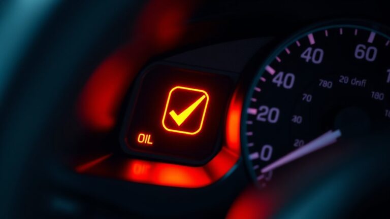 oil change triggering check engine light