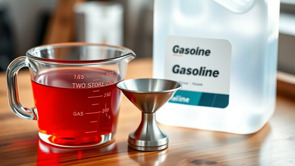two stroke fuel mixing instructions